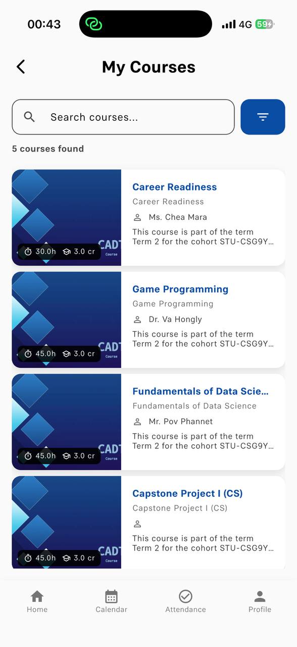 CADT Mobile App screenshot 4