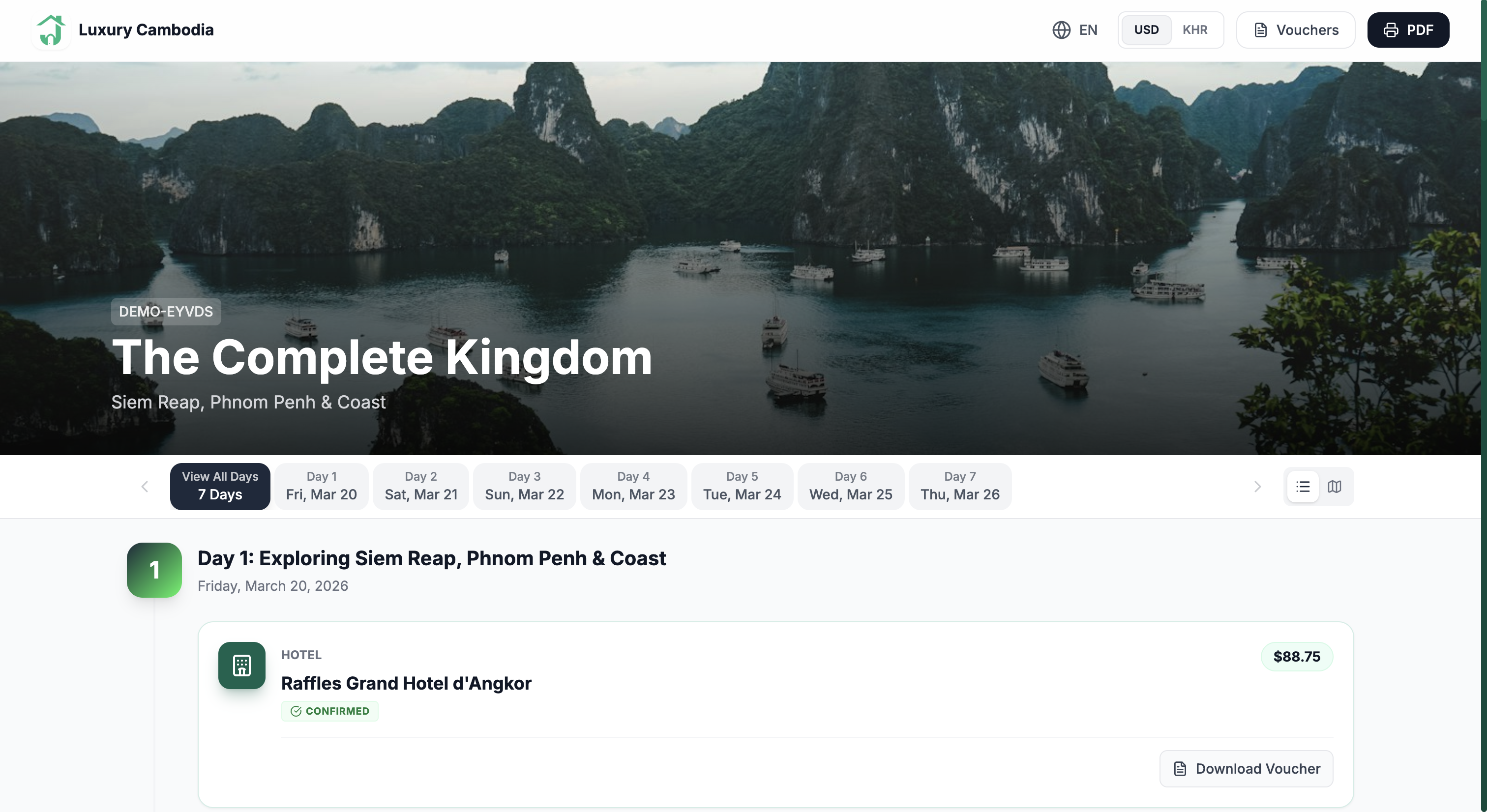 Cam-Itinerary screenshot 6