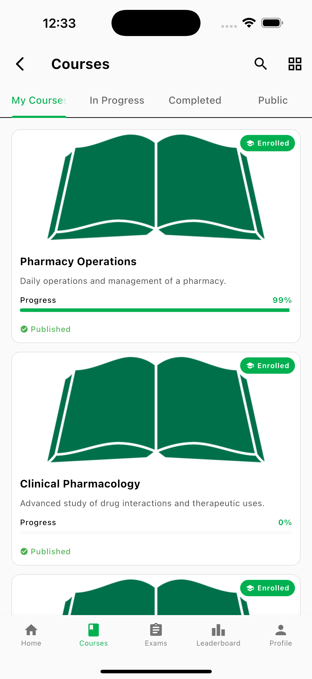 Our Pharmacy LMS screenshot 2